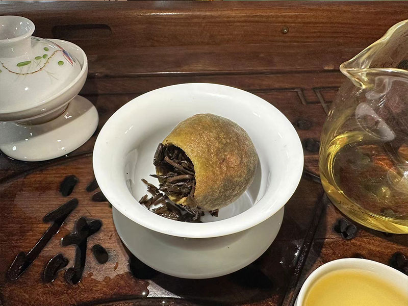 橘红普洱茶，橘普茶