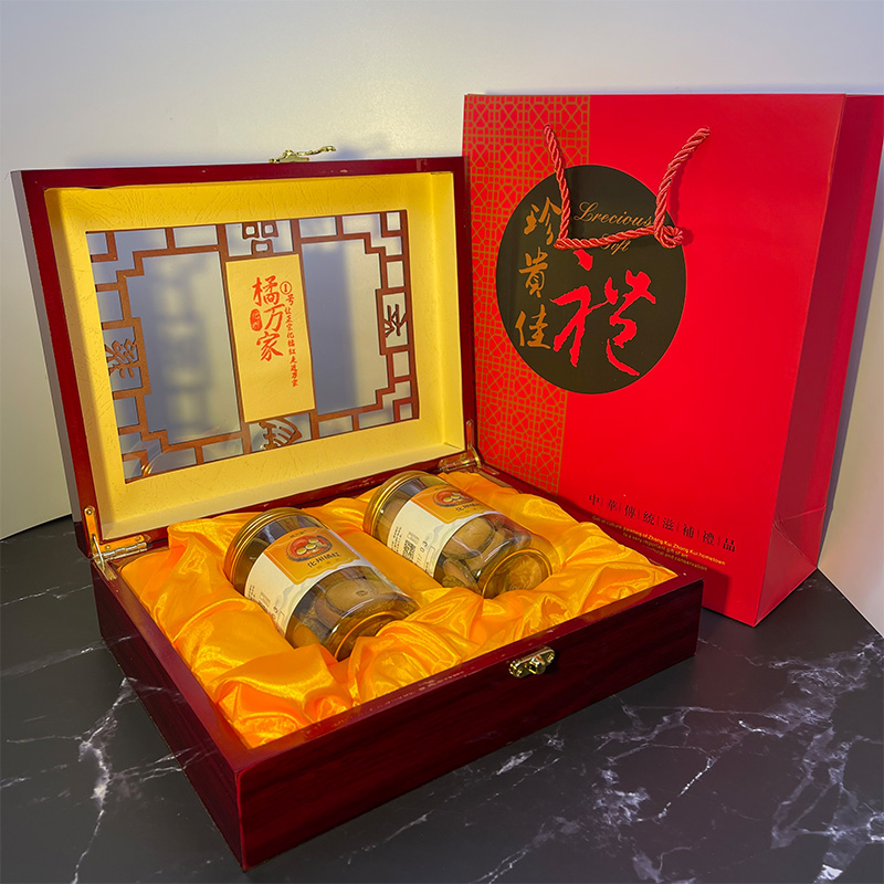 橘万家1号礼盒装,2瓶木盒装,160克送礼佳品