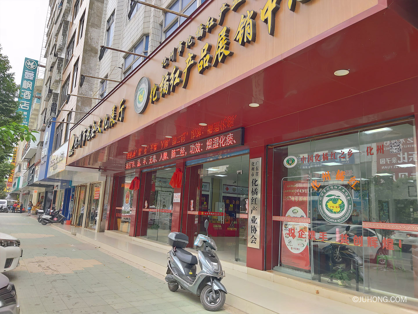 莅临化州市化橘红产业协会化橘红文化展厅调研指导